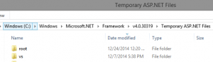 Temporary ASP.NET files folder